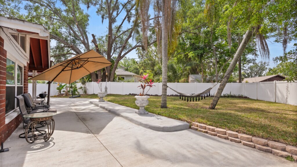 Backyard of a Florida property