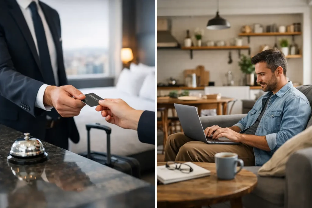 Direct Booking Versus Airbnb for Work Trips